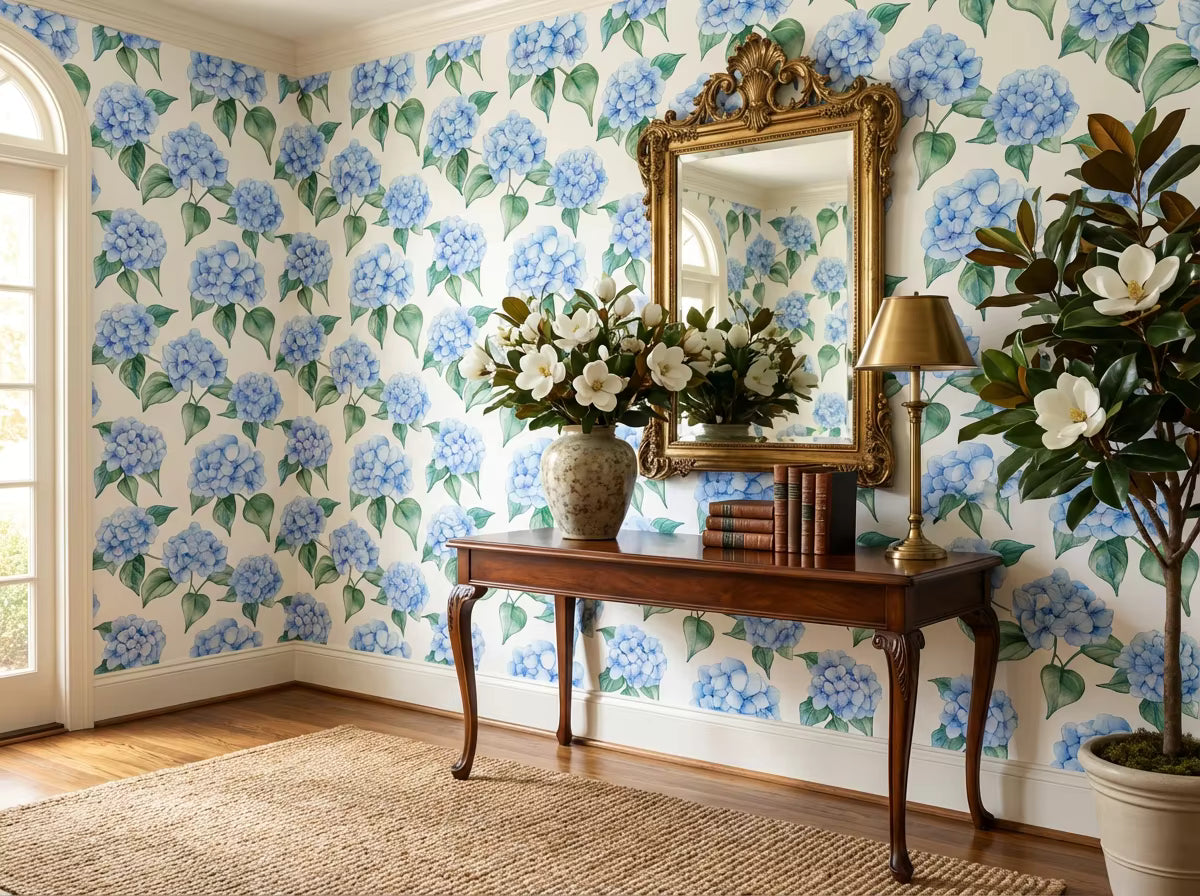 Blue Hydrangea Garden