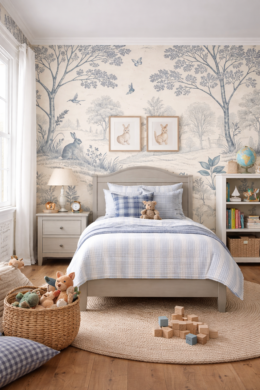 Blueberry Meadow- Scenic Wallpaper Mural