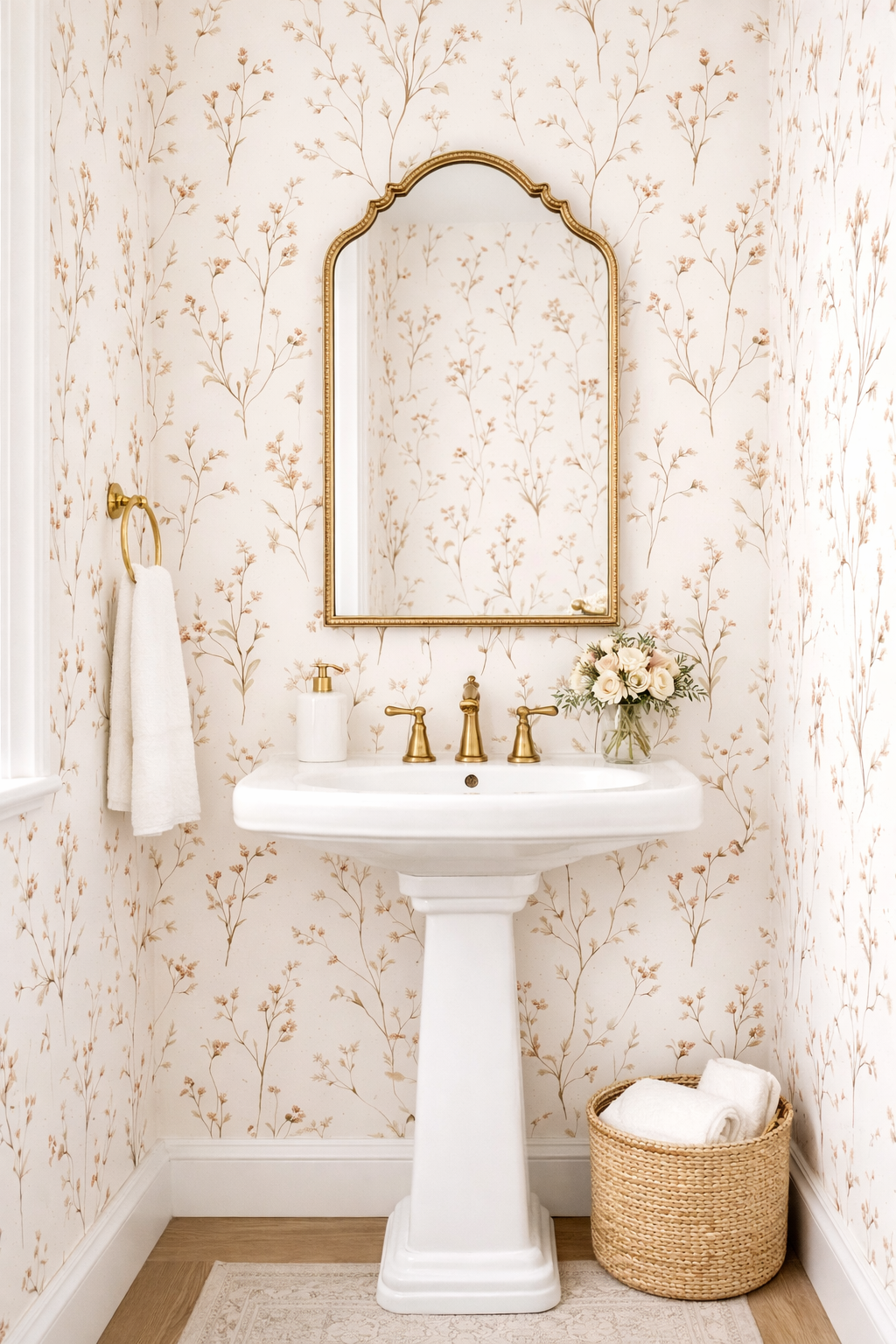 Whispering Wildflowers- Soft Cream Floral