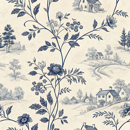 Blue Willow Countryside