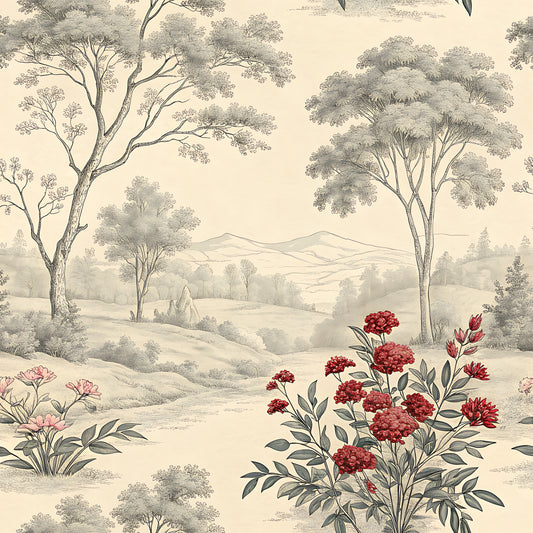 Crimson Meadow Reverie