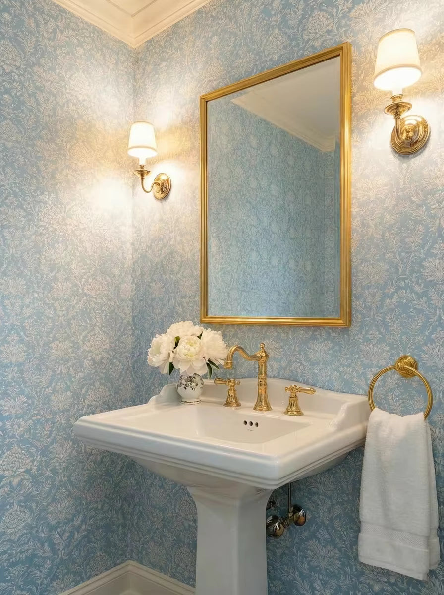 Azure Manor Damask