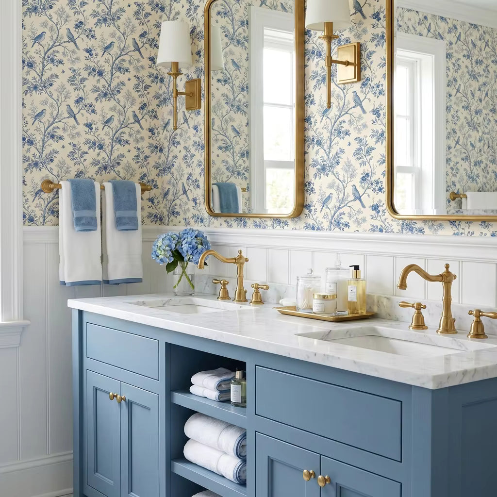 Bluebird Garden Toile