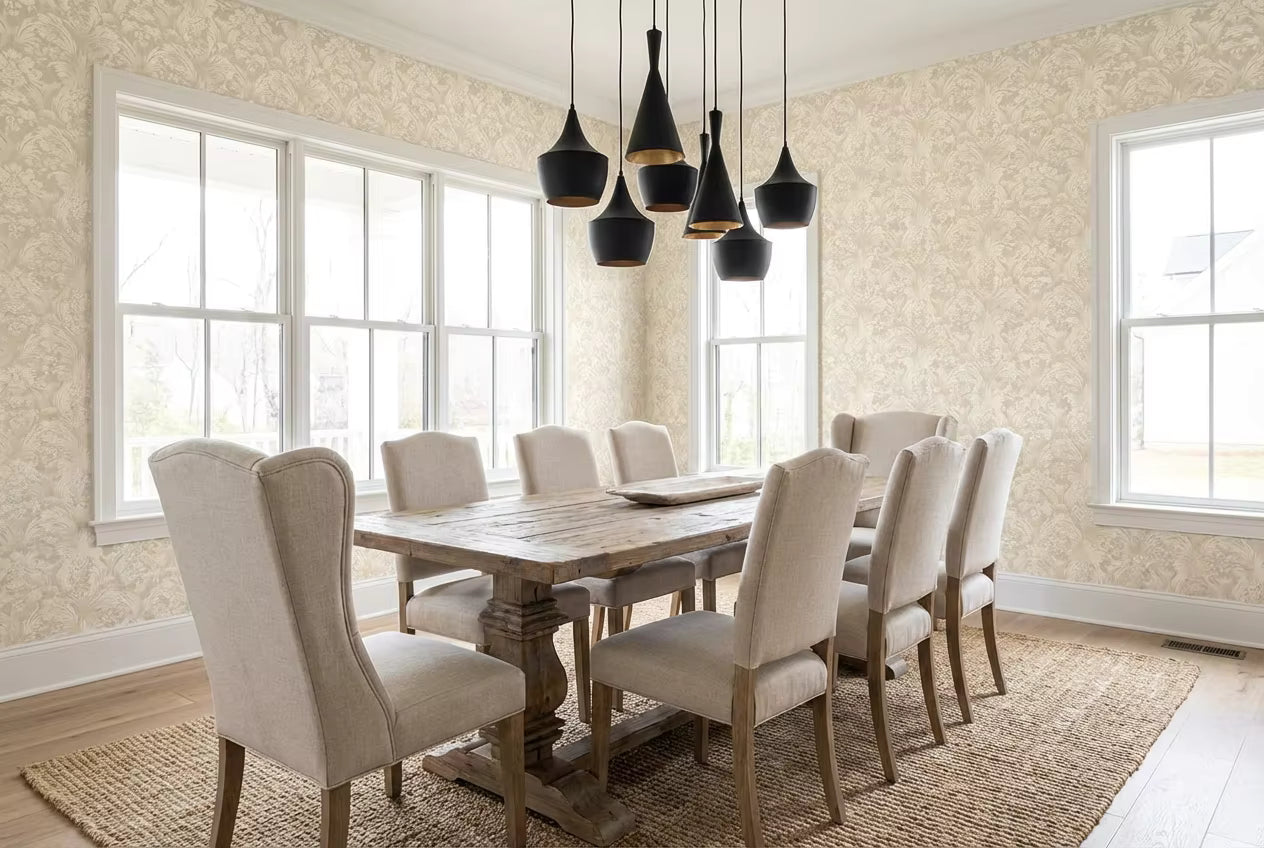 Ivory Reverie Damask