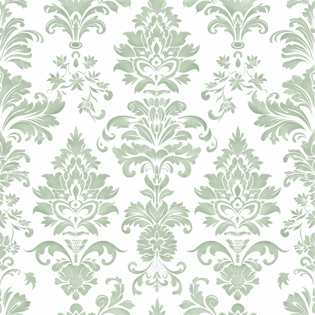 Soft Sage Manor Wallpaper