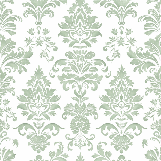 Soft Sage Manor Wallpaper